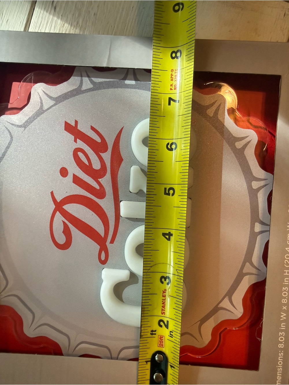 Diet Coke Neon Wall Art 8" x 8" Battery Operated Official Coca-Cola Licensed NEW - Picture 2 of 4